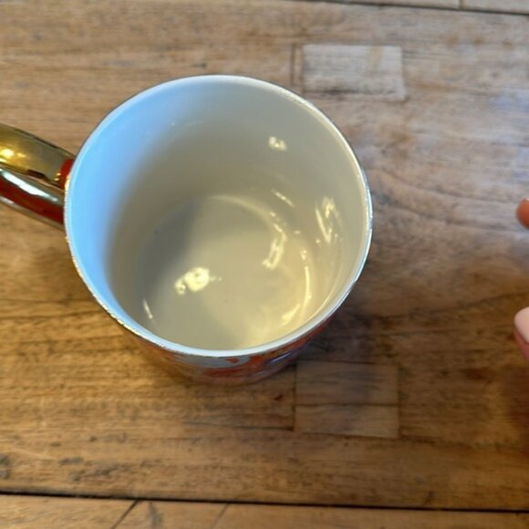 RIFLE PAPER COMPANY Letter R . Beautiful cup with gold handle - Picture 4 of 10